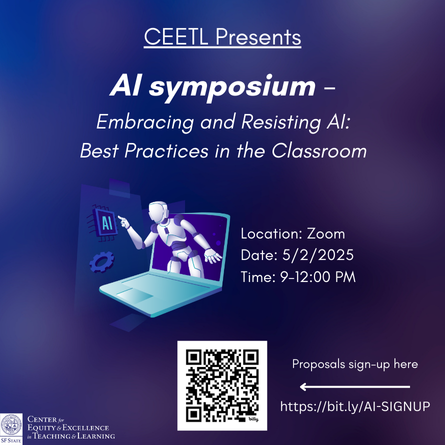 flyer for second annual CEETL ai symposium