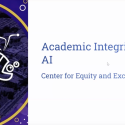 CEETL academic integrity and AI workshop hosted by Jennifer Trainor