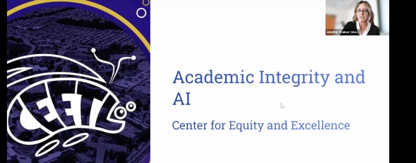 CEETL academic integrity and AI workshop hosted by Jennifer Trainor