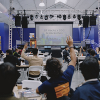 SF Hacks X GDG Hackathon crowd