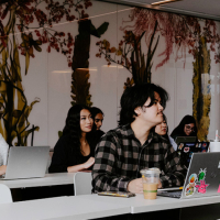 Students in a classroom