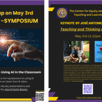 double image poster of CEETL mini symposium event on 5/3/2024